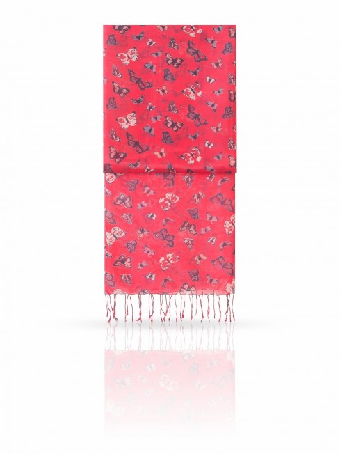 Палантин Женский S20-BUTTFLY/SHOCK.PINK